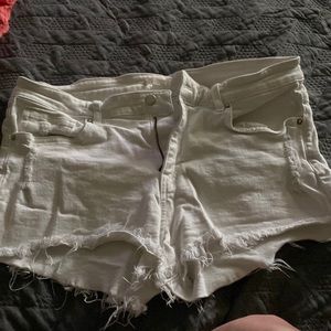 White cut off shorts size 10
